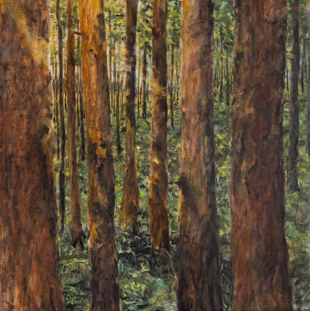 Tillsammans (Together) 90 x 90 cm oilpainting Annica Delfos
