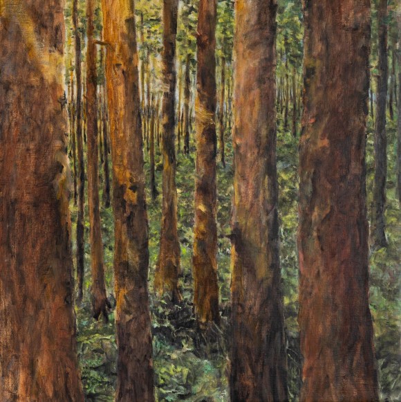 Tillsammans (Together) 90 x 90 cm oilpainting Annica Delfos